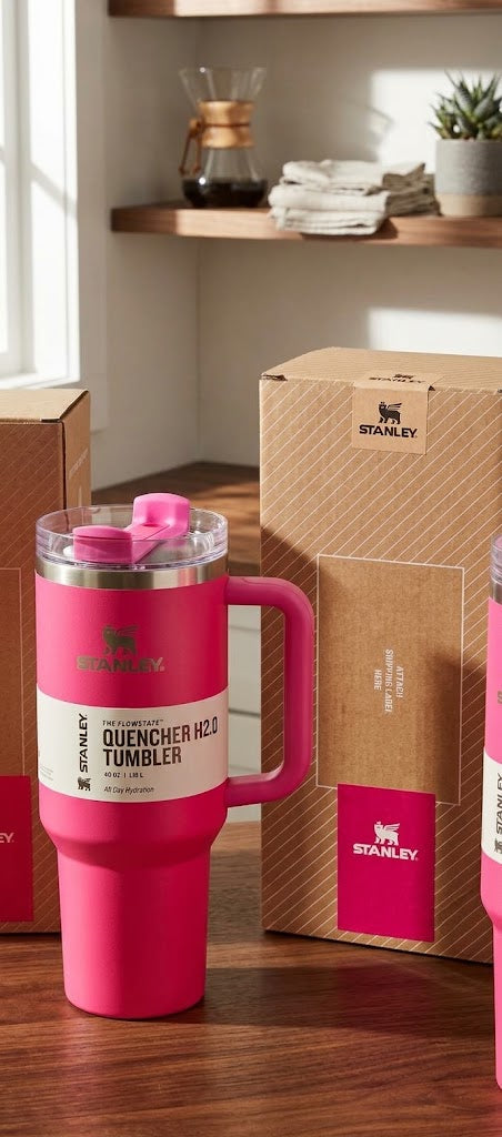 Stanley Quencher H2.0 FlowState Tumbler 40oz – Pink