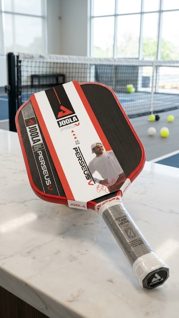 Perseus Pro 16mm Pickleball Paddle – Red & Black